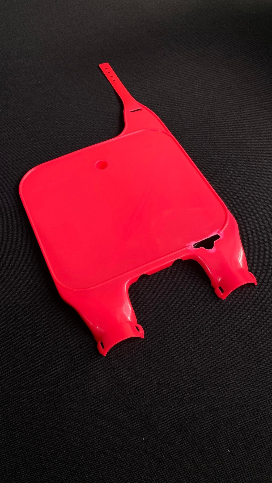 Honda CR 250 1989 - 1994 Front Number Plate - Upside Down - Red - Dare Vintage Decals