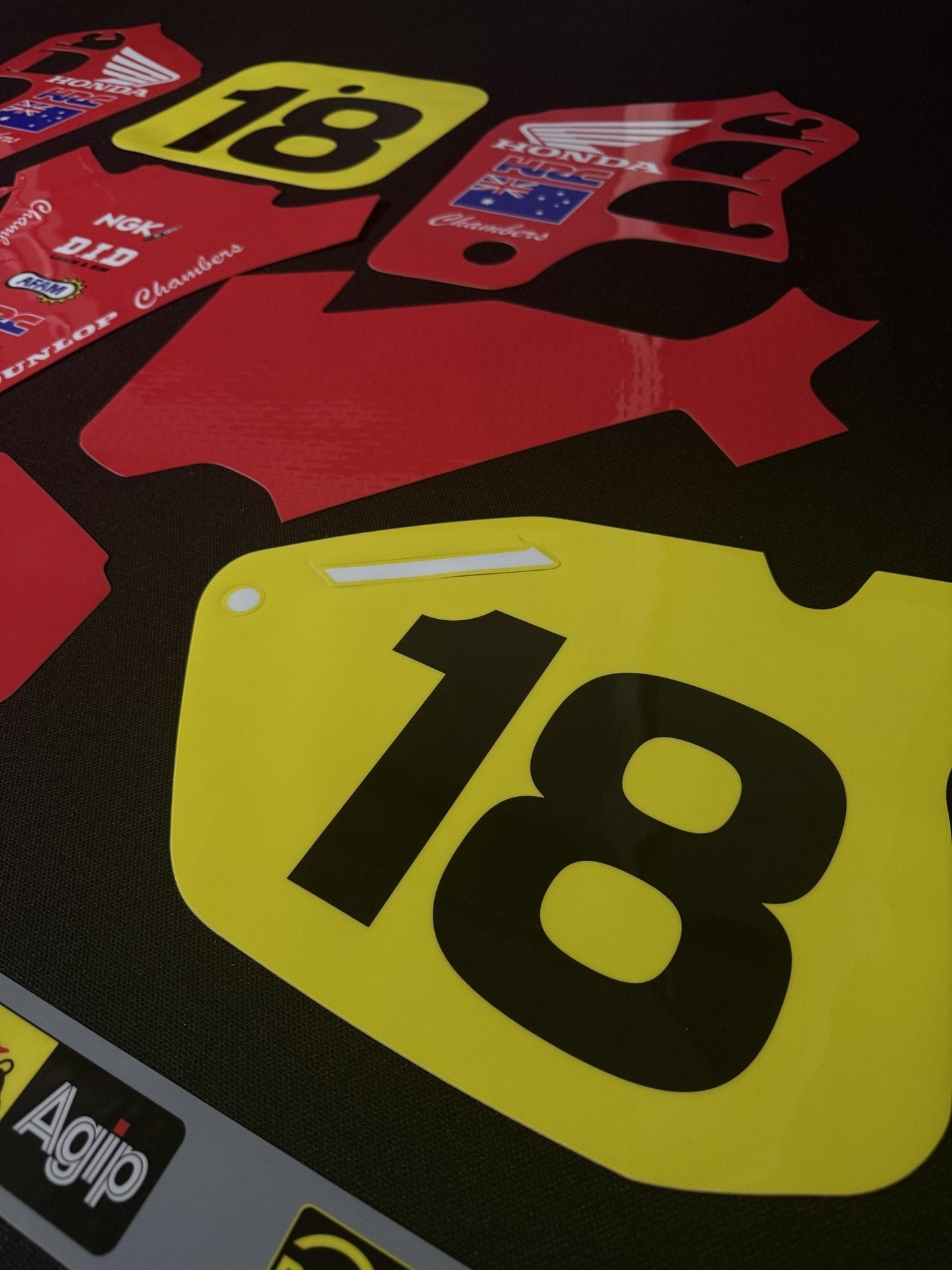 Honda CR500 1989 Jeff Leisk Replica Decals - Dare Vintage Decals