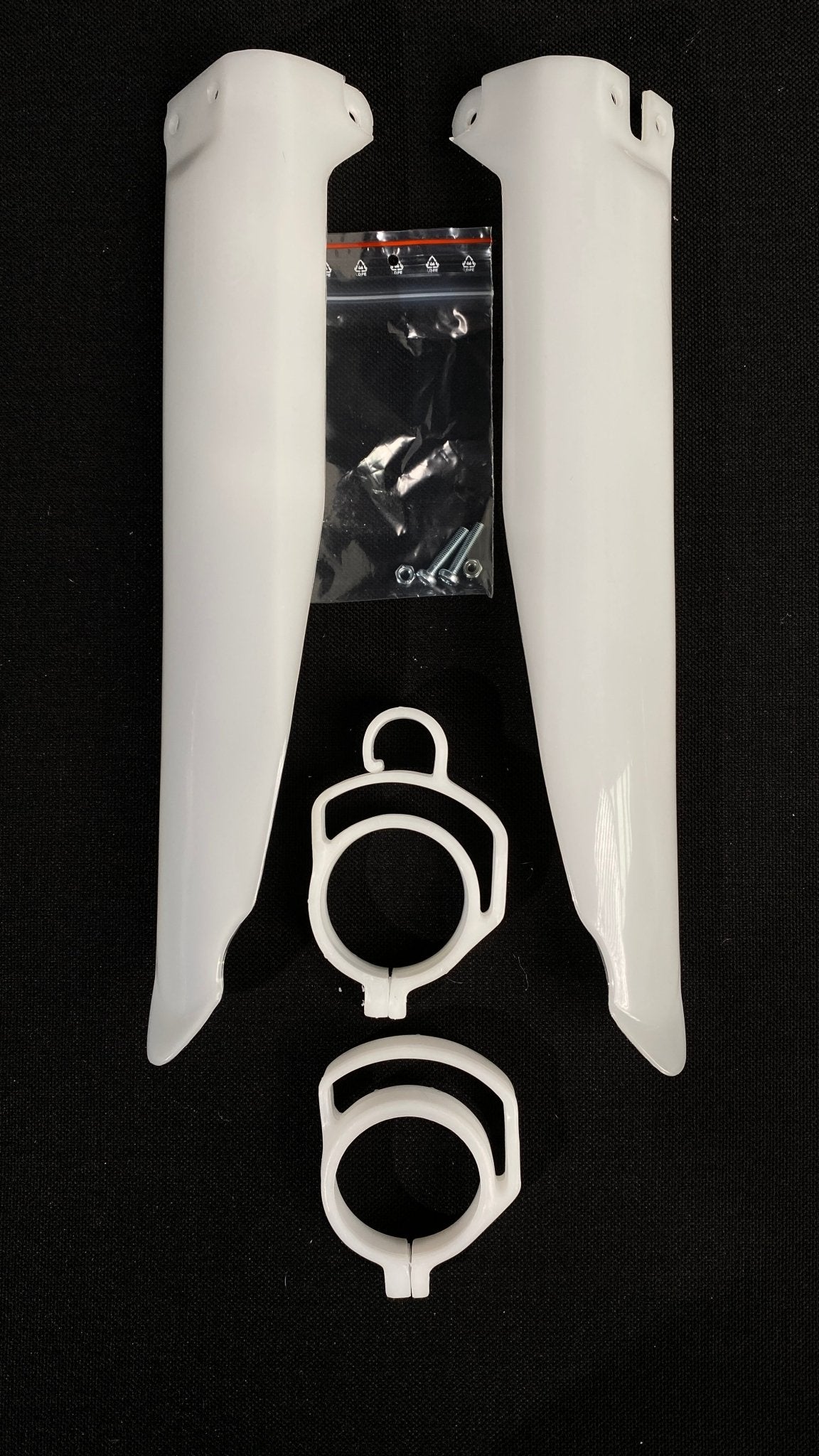 Kawasaki KX 250 1994 - 1995 Fork Guard - Neutral White - Dare Vintage Decals