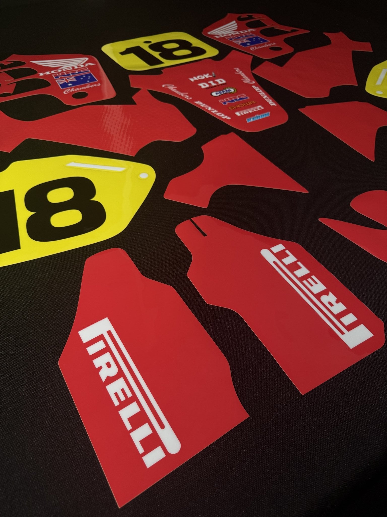 Honda CR500 1989 Jeff Leisk Replica Decals - Dare Vintage Decals